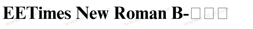 EETimes New Roman B字体转换